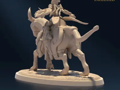 Undying Light Invader B Nude and Normal 3D print model