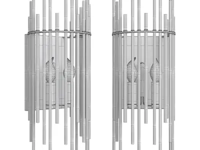 Wallis Sconce Low-poly 3D model