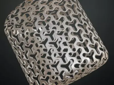 Silver Metal Mesh Transparent PBR Seamless Texture purchase