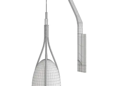 HOLLY HUNT Black Cat Wall Sconce Low-poly 3D model