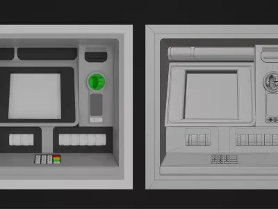 ATM Machine Free low-poly 3D model