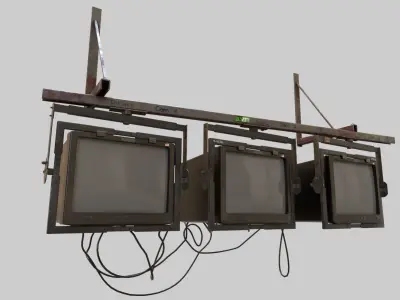 Security Monitors 3D model