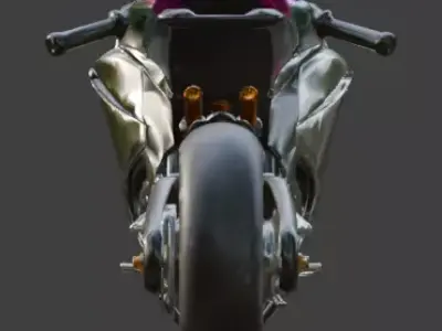 Futuristic Electric Motorcycle 3D Model Low-poly 3D model