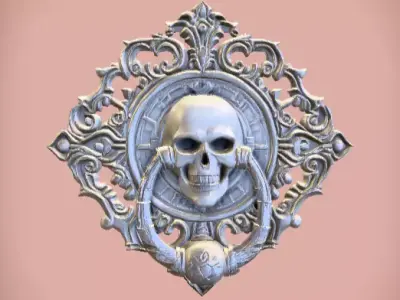 Haunted Mansion Door Knocker 3D Model Low-poly 3D model