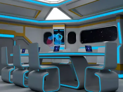 Sci Fi Meeting Room 3D model