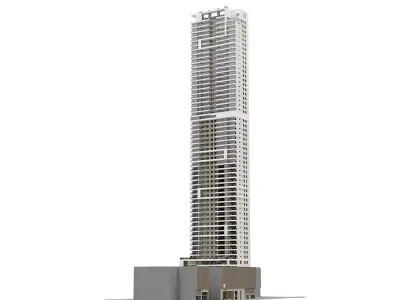 Generic High Rise building for exterior scene 3D model