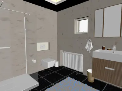 bathroom Low-poly 3D model
