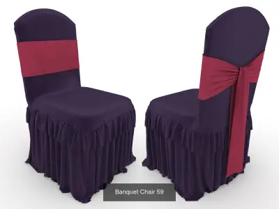Collection Banquet Chair 20 3D Model Pack