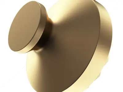 Classic Door Handle Gold Collection Low-poly 3D model