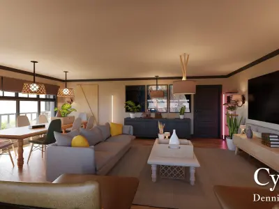 Modular Classic Style American House 18 Low-poly 3D model