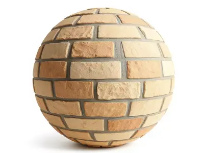 HQ PBR Textures Set Brick Wall Rough Texture