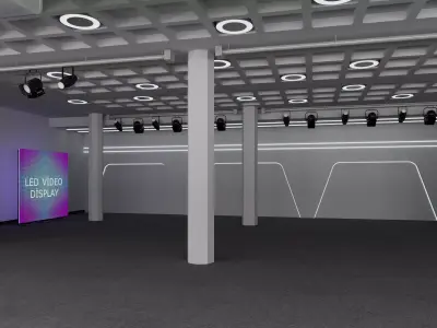 Convention Center Event Space 3D model