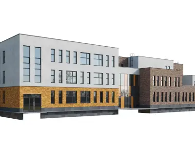 Kindergarten building 3 3D model