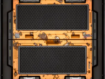 PBR Material -Electrical System Panel  Texture