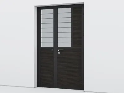 Aluminium door 84 3D model