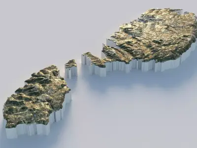 Malta Terrain Country 3D model
