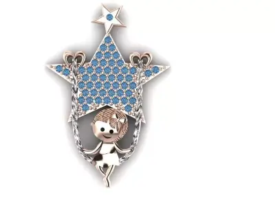 Baby Pendant 3D print model