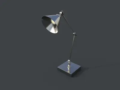 Modern Desk Lamp Low-poly 3D model