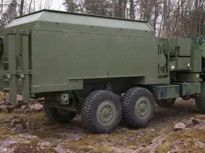  Tactical Communications Command Vehicle Camo Rigged 