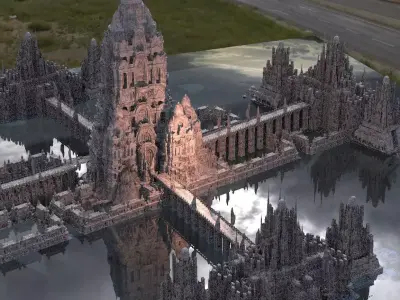 Hidden Mayan Temple of the Apocalypse Kit bash 3D model