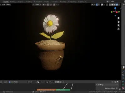 I give you a flower but all you focus is a spider 3D model