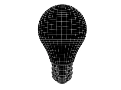 Light Bulb v1 008 Low-poly 3D model