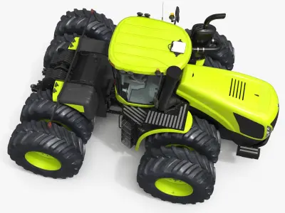  High Power Agricultural Tractor Wheeled Simplified 