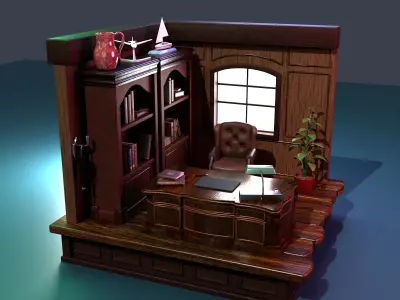 cabinet room 3D model