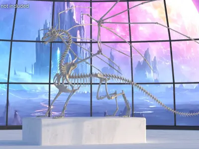  Fantasy Dragon Creature and Skeleton Collection 