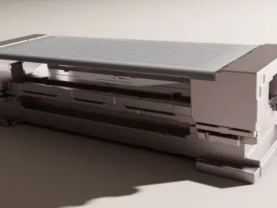 Modern Outdoor Bench 3D model