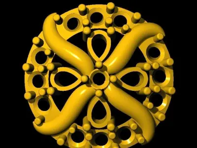 Tops earrings   3D print model