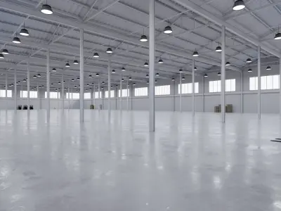 Industrial Warehouse Interior 5 Low-poly 3D model