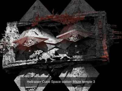 Hellraiser Cube City  3D Model Pack