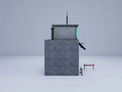  Cyberpunk Building 2 Low-poly 3D model