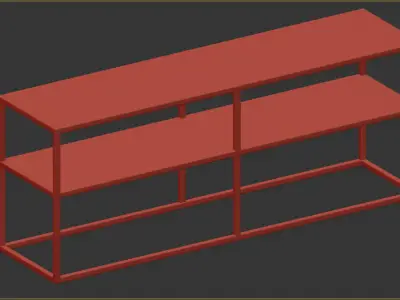 shelves Newton 3D model