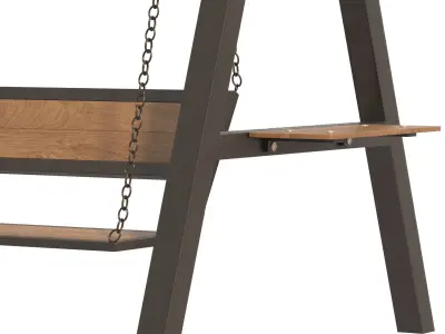 Garden Swing 02 3D model