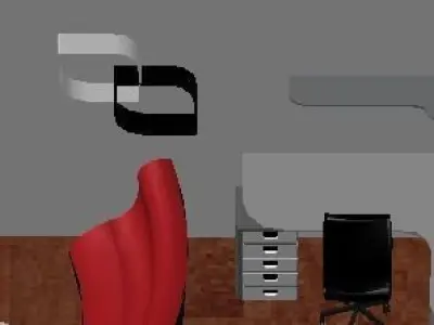 Villa bed room 3D model