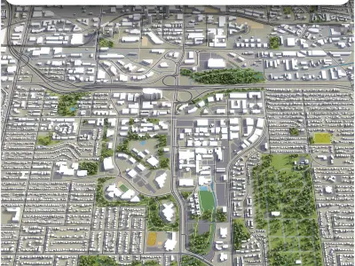 Burnaby Low-poly 3D model