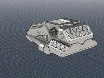 Medium Turret V3 HD 3D print model