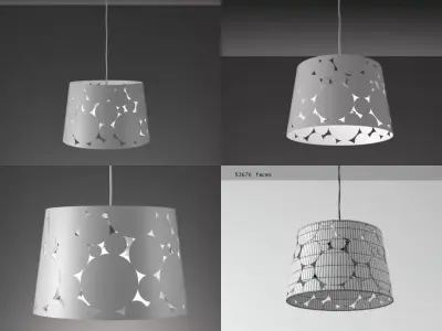 Trama pendant lamp 3D model