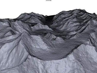 Ismoil Somoni Peak Mountain Tajikistan 3D model