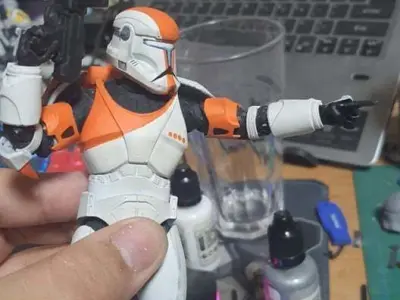 Black series Clone trooper Posed hands 3D print model