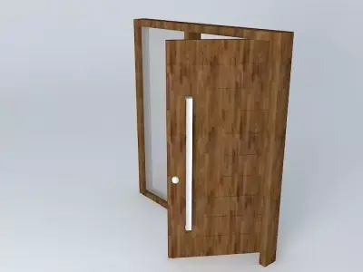 Gate entrance open Free 3D model
