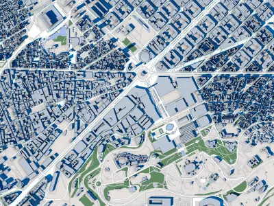 Barcelona City Spain 3D model