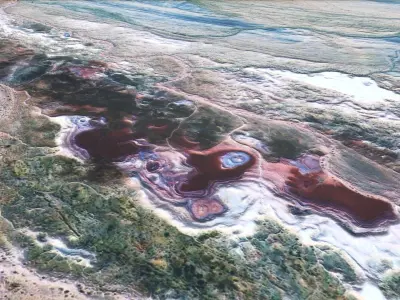 Desert Surface Terrain Relief Landscape Environment  PBR 11 Low-poly 3D model