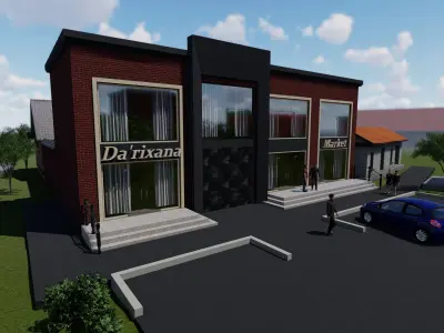 Modern Market 3D model