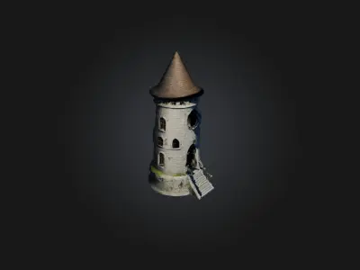 Wizard Tower Low-poly 3D model purchase
