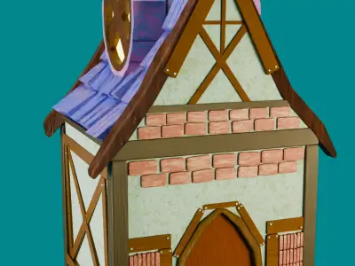 Stylized House Free 3D model