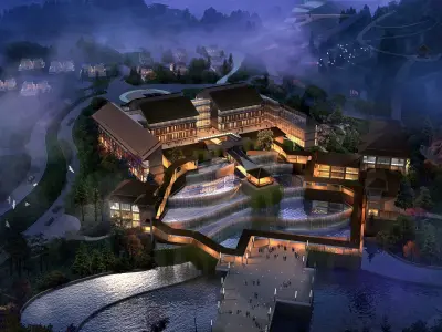 Hotel Building 3D model 114