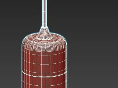 NORD-COLOR-TRIO three colorful pendant lights hanging from ce... 3D model